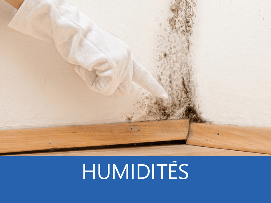 Humidité, problème d'humidité, appartision de taches d'humidités,